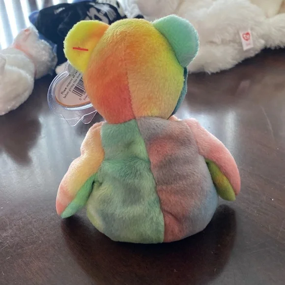 Ty Beanie Babies Peace Baby Teddy Bear Meaningful PVC Rare Vintage Collectible